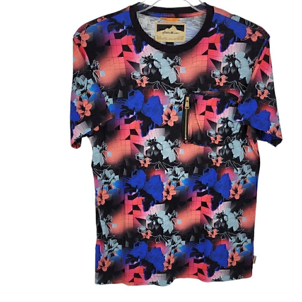 Eddie Bauer X Christopher Bevans Cool Breeze T-Shirt Small Zip pocket